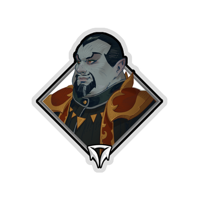Glitter Crownfall Sticker - Baron Porculescu