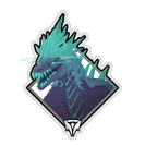 Crownfall Sticker - Winter Wyvern