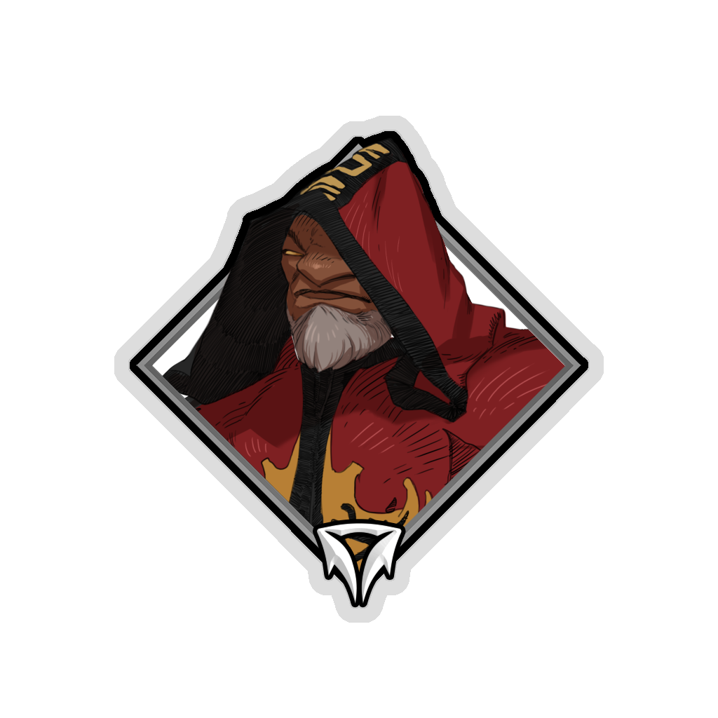 Gold Crownfall Sticker - Warlock