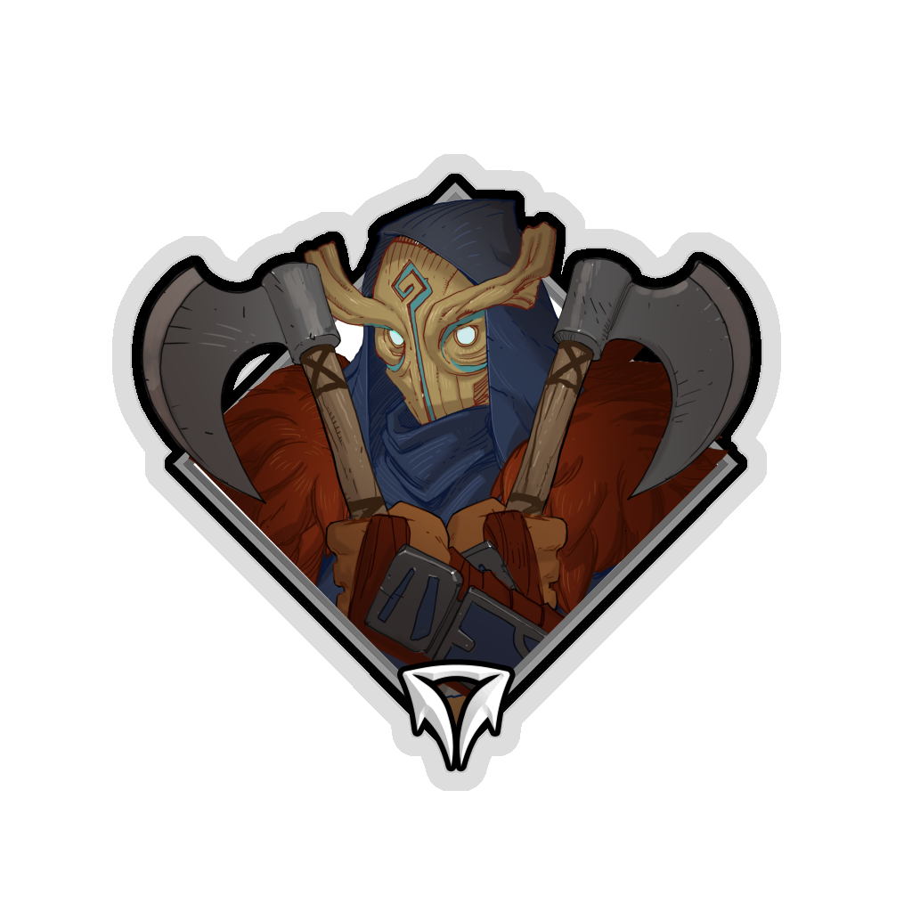 Crownfall Sticker - Serina (Axes)