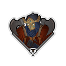 Glitter Crownfall Sticker - Serina (Axes)