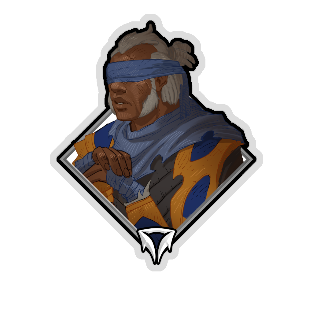 Glitter Crownfall Sticker - Blind Queensguard