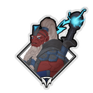 Glitter Crownfall Sticker - Disruptor