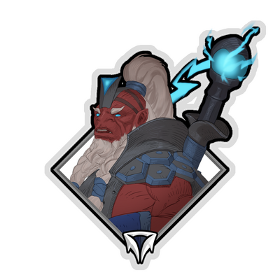 Glitter Crownfall Sticker - Disruptor