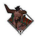 Glitter Crownfall Sticker - Centaur