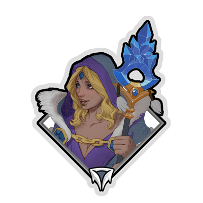 Glitter Crownfall Sticker - Crystal Maiden (Staff)