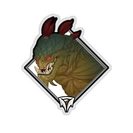 Glitter Crownfall Sticker - Graxx