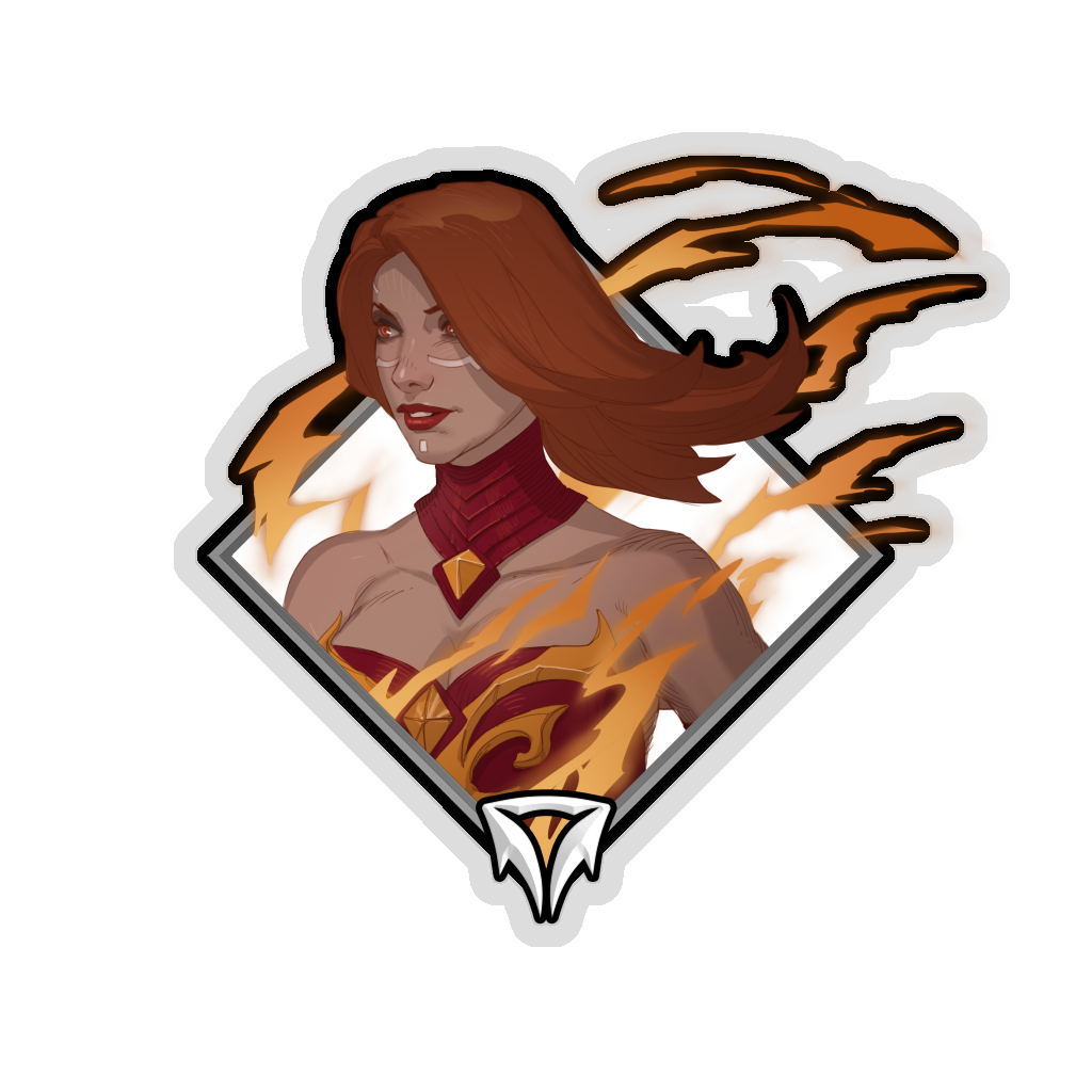Holo Crownfall Sticker - Lina
