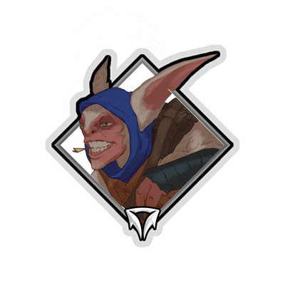 Glitter Crownfall Sticker - Meepo