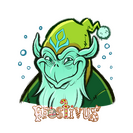 Frostivus 2023 Sticker - Necro Claus